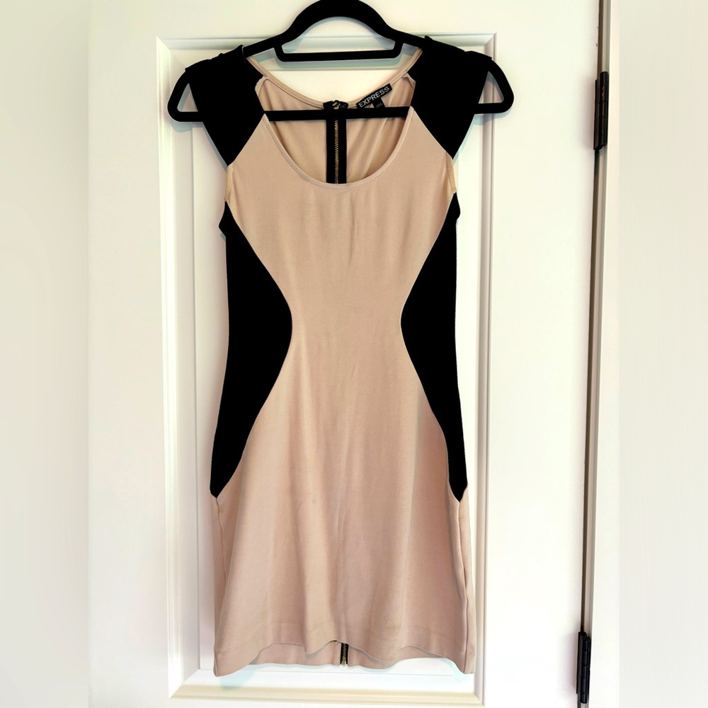 EXPRESS Body Contour Scoop Neck Mini Dress